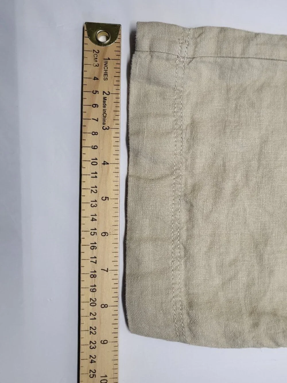 Murano Baird McNutt Linen Pants Mens 34 X 30 Buttonf Fly Drawstrings 100% Linen